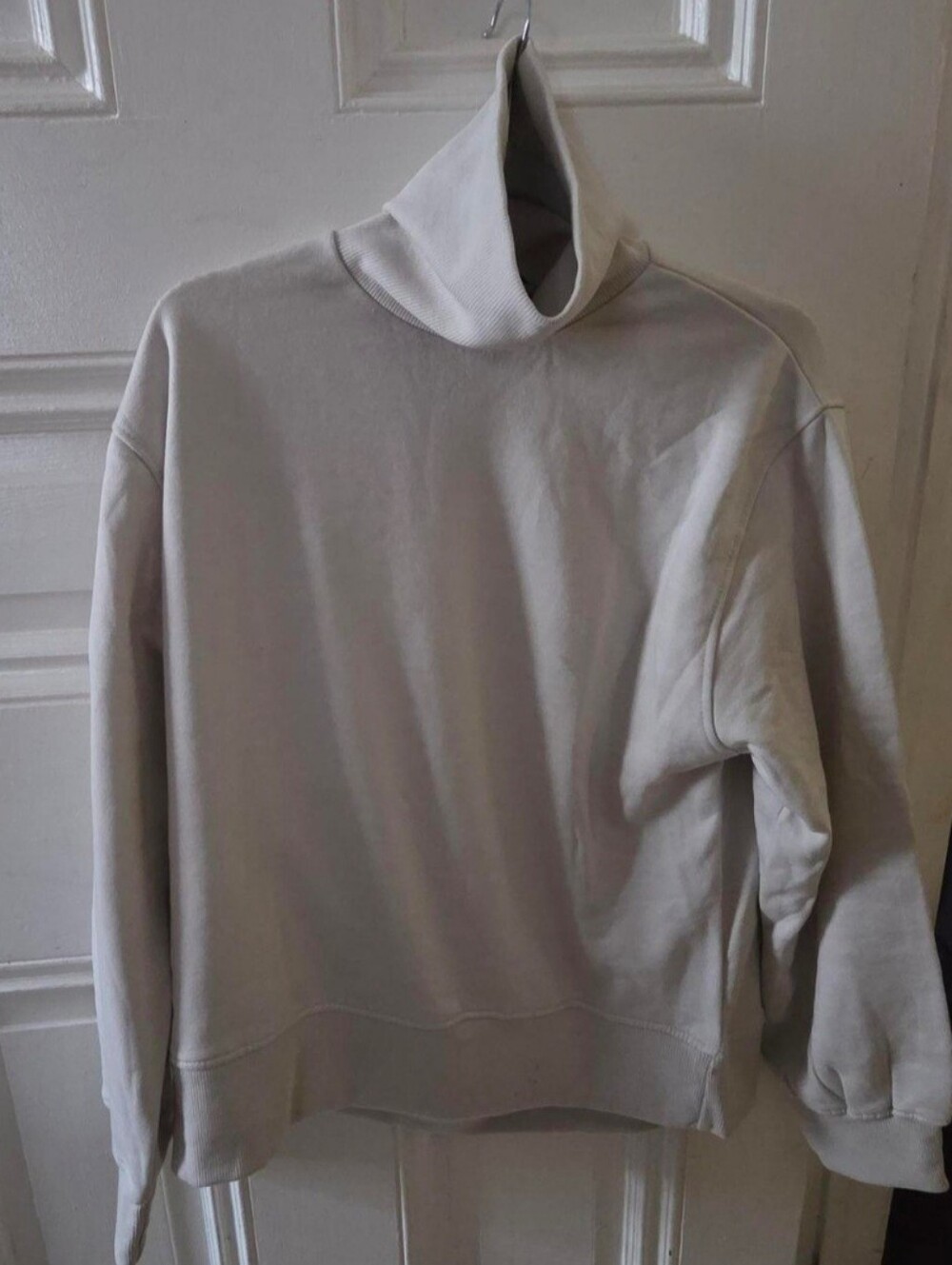 Zara Cream Turtleneck Sweatshirt